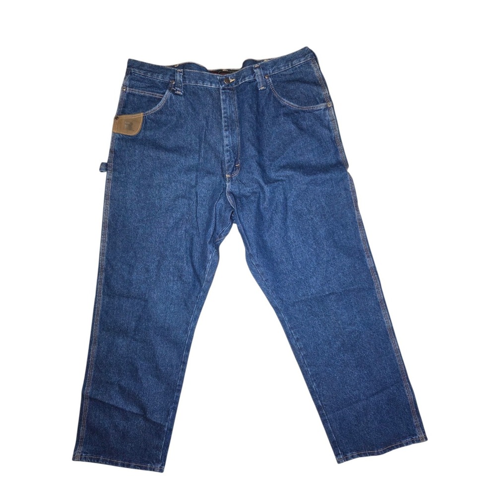 Wrangler Riggs Workwear Carpenter Cordura Medium Wash Jeans 42x30‎ NWT